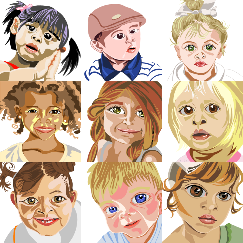 Draw 9 Toddlers